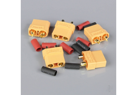 Radient XT90 Female Battery End Connector 5 Pack RDNAC010036