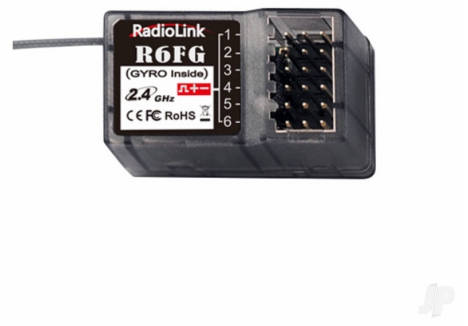 RadioLink R6FG 6-Channel Surface RC Receiver with Integrated Gyro RLKR061001