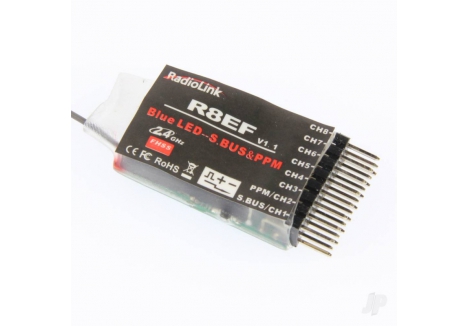 RadioLink R8EF 2.4GHz 8-Channel Receiver RL-Basic Protocol RLKR081005