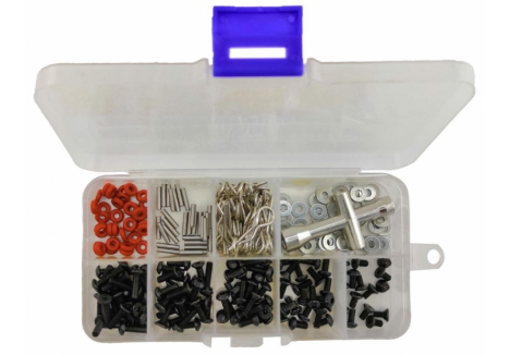 RC Overhaul 1/10 Scale Screws Parts Pit Box 161 Pieces G-RCO-SCR002