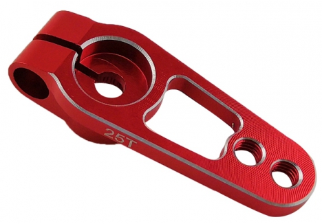 RC Overhaul 25T Aluminium Clamp Servo Horn Red G-RCO-UN010R