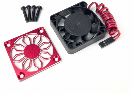 RC Overhaul 40mm Motor Fan with Cover Red for Arrma Gorgon M-RCO-FAN05R