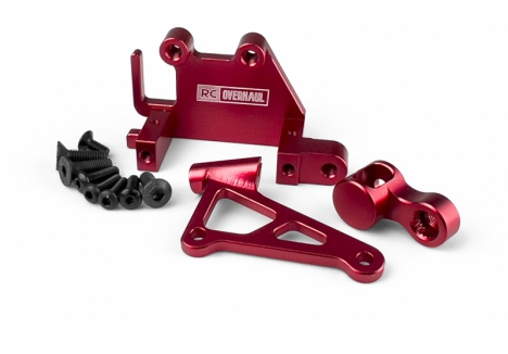 RC Overhaul Aluminium Servo Mount Set for Losi Promoto-MX Red G-RCO-MX05R