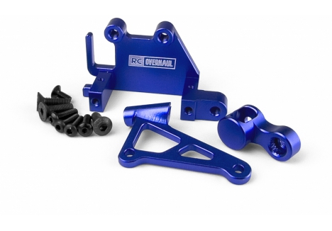 RC Overhaul Aluminium Servo Mount Set Promoto-MX Blue G-RCO-MX05BL
