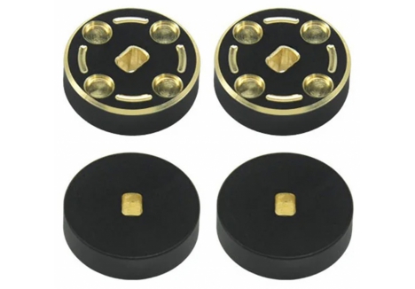 RC Overhaul Axle Weight Black Brass 4mm SCX30 Crawler 4 Pieces G-RCO-AX046