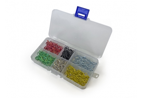 RC Overhaul Body Clips 1/10th 180 Piece Mixed Colour Assortment G-RCO-UN006COL