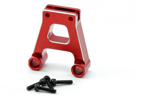 RC Overhaul Front Body Mount Axial AX24 Anodised Red Aluminium G-RCO-AX003R