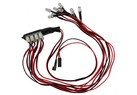 RC Overhaul LED Light Set Car 8 LED White Red Orange G-RCO-CR026