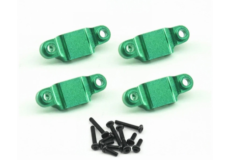 RC Overhaul Lower Shock Mount 1/18 Losi Mini LMT Green Anodised Aluminium 4pcs