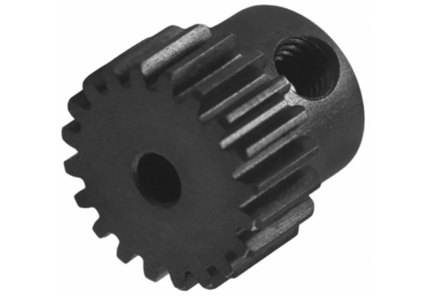 RC Overhaul Pinion Gear 20T M0.5 2.3mm Shaft Chromium Steel Black G-RCO-AR032-20