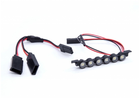 RC Overhaul RCO Roof Light Bar Round 60mm 6 LED TRX-4M Bronco G-RCO-TRX006