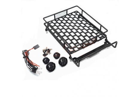 RC Overhaul RCO Roof Rack with LED Spot Lights 1/10 RC Accessory G-RCO-CR021
