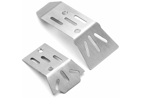 RC Overhaul Skid Plate Guard Front Rear 1/18 Granite Grom Stainless Steel G-RCO-AR033