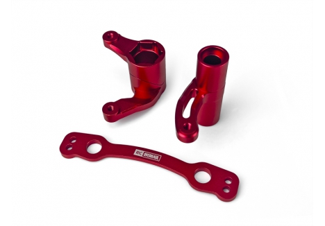 RC Overhaul Steering Crank Set Aluminium Red Anodised Arrma 6S G-RCO-AR004