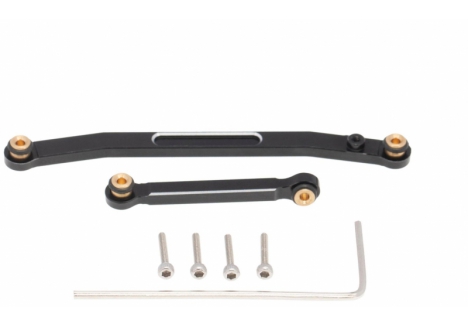 RC Overhaul Steering Link Set Black Anodised Aluminium Axial SCX24 G-RCO-AX008