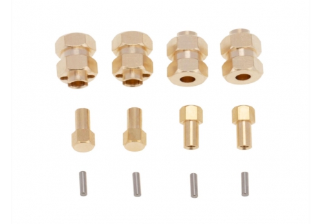 RC Overhaul Wheel Extender 4pcs Brass 4mm AX24 SCX24 G-RCO-AX006