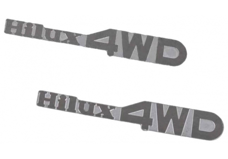 RC4WD 1/10 Hilux 4WD Emblem Set Stainless Steel Badging Z-S0930