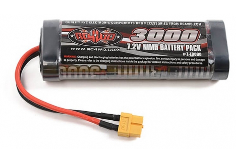 RC4WD 6-Cell 3000mAh NiMH Battery Pack 7.2V Tamiya Connector Z-E0090