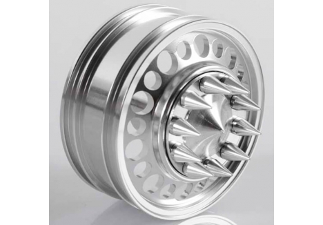 RC4WD Chaos Semi Truck Front Wheels Spiked Caps 1/14 Z-W0154