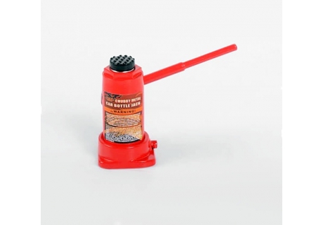 RC4WD Chubby Metal Car Bottle Jack Hand-Painted Red Scale Accessory Z-S1824