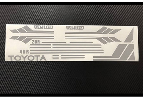 RC4WD Clean Stripes for Mojave II 2/4 Door Matte Grey Decal Sheet Z-B0174