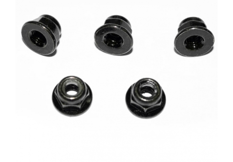 RC4WD M4 FLANGED LOCK NUT (BLACK) Z-S0620