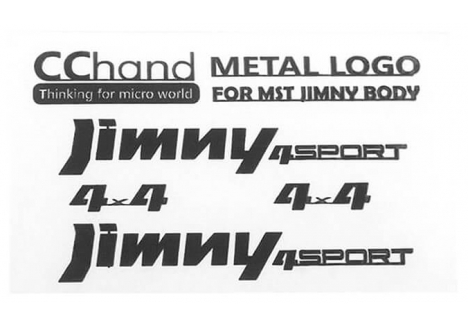 RC4WD METAL EMBLEMS MST 1/10 CMX W/ JIMNY J3 BODY (BLACK) VVV-C0657
