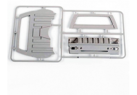 RC4WD Mojave II Cab Back Panels and Grill Parts Tree Primer Grey Z-B0074