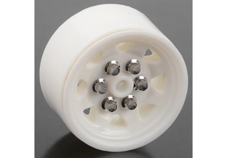 RC4WD OEM Plastic 0.7 Beadlock Wheels White 1/24 Scale Z-W0338