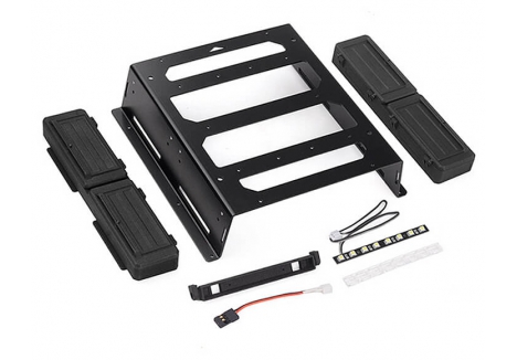 RC4WD REAR BED RACK & TOOL BOX W/LIGHT BAR FOR VANQUISH VS4-10 PHOENIX VVV-C1389