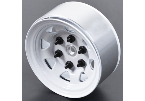 RC4WD STAMPED STEEL 1.55" STOCK WHITE BEADLOCK WHEELS Z-W0035
