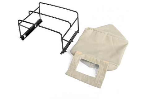 RC4WD Steel Tube Bed Cage Soft Top Gelande II Land Rover Defender D90 Tan VVV-C1129