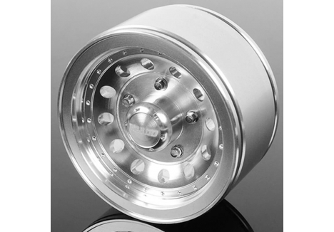 RC4WD Ultra 1.55 inch Beadlock Wheels Silver Anodised 4 Wheel Set Z-W0268