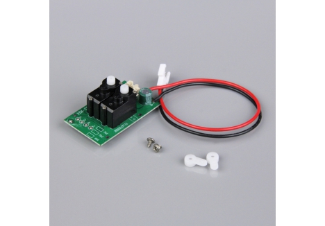 Receiver with Gyro and Surface Mounted Servos (Spitfire)