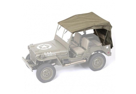 ROC Hobby 1/12 Willys MB Canvas Top Canopy Roof ROC-C1167