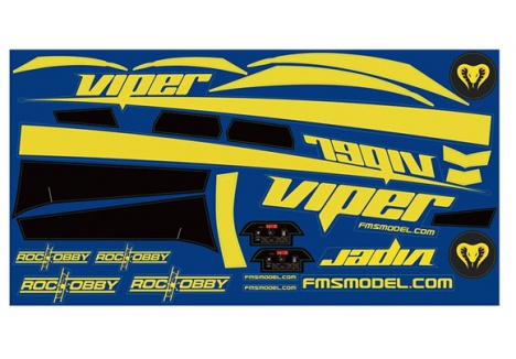 ROC HOBBY VIPER 70MM DECAL SHEET ROCKP115