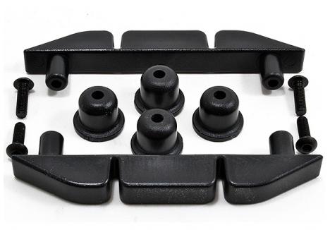 RPM Body Skid Rails Black Pair for RC Trucks 1/8 1/10 Scale RPM70592