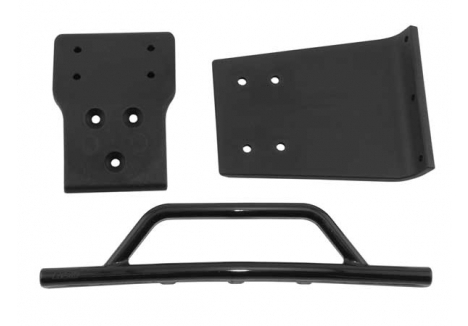 RPM Front Bumper and Skid Plate for Traxxas Slash 4x4 Black RPM80022