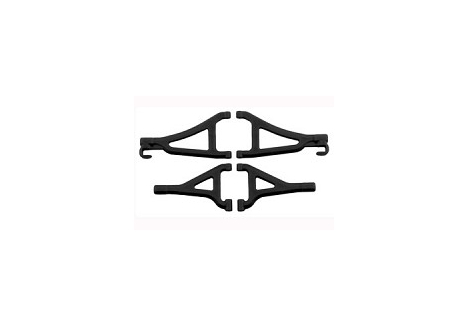 RPM Front Upper Lower A-Arms for Traxxas 1/16th E-Revo Black RPM80692