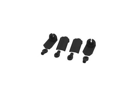 RPM Shock Shaft Guards 1/10 Traxxas Compatible Set Black RPM80402
