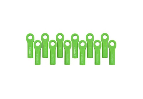 RPM Traxxas Long Rod Ends 1/10 Scale Suspension Upgrade Green 12 Piece RPM80514