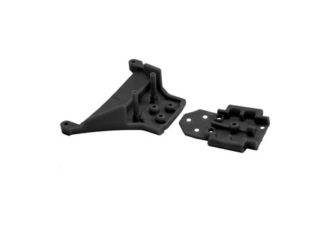 RPM Traxxas Slash 4x4 LCG 1/10 Front Bulkhead Black RPM73562