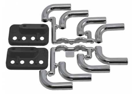 RPM Zoomies Mock Exhaust Headers Chrome 1/10 1/18 Scale RC Car RPM70853