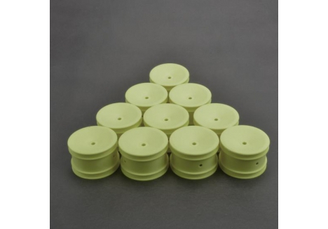 Schumacher Rear Hex Wheel 1/10 RC Buggy Neon Yellow U7461