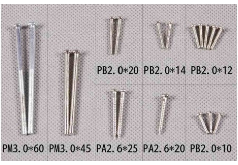 Screw Set (for P-51D V7 & V8)