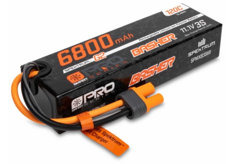 Spektrum 11.1V 6800mAh 3S 120C Smart G2 LiPo Battery IC5 O-SPMXB3S68