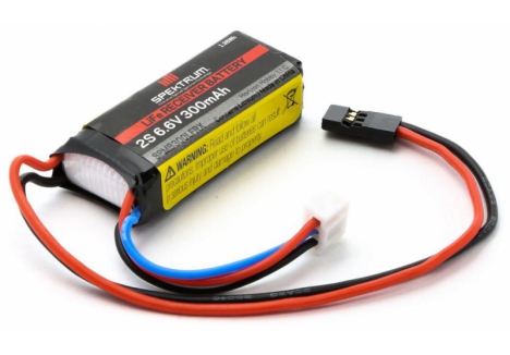 Spektrum 300mAh 2S 6.6V LiFe Receiver Battery Universal SPMB300LFRX