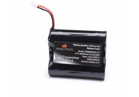 Spektrum 3.7V 6600mAh 1S Li-Ion Transmitter Battery SPMB6600LITX