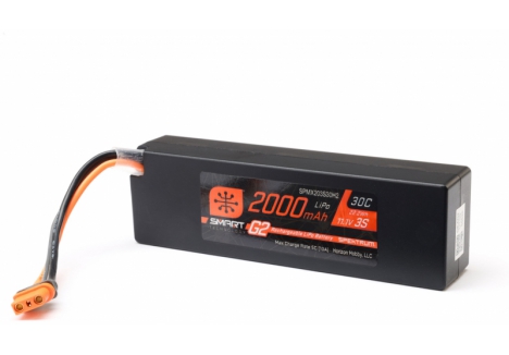Spektrum 3S 11.1V 2000mAh 30C Smart G2 LiPo Battery IC2 O-SPMX203S30H2