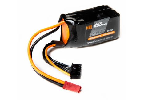 Spektrum 450mAh 4S 14.8V 50C LiPo Battery JST Connector SPMX4504S50